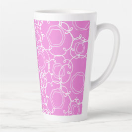 Abstract Floral Matrix (Soft Pink) Fine Art Milchtasse