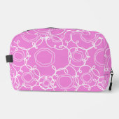 Abstract Floral Matrix (Soft Pink) Fine Art Waschbeutel (Vorderseite)