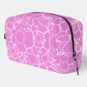 Abstract Floral Matrix (Soft Pink) Fine Art Waschbeutel (Rechte Ecke)