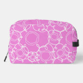 Abstract Floral Matrix (Soft Pink) Fine Art Waschbeutel (Rückseite)