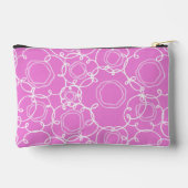 Abstract Floral Matrix (Soft Pink) Fine Art Zubehörtasche (Rückseite)