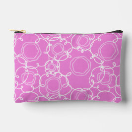 Abstract Floral Matrix (Soft Pink) Fine Art Zubehörtasche