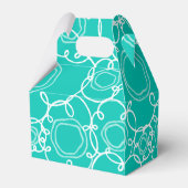 Abstract Floral Matrix (Teal) Fine Art Geschenkschachtel (Rückseite)