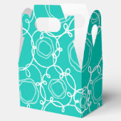 Abstract Floral Matrix (Teal) Fine Art Geschenkschachtel (Geöffnet)