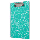 Abstract Floral Matrix (Teal) Fine Art Klemmbrett (Links)