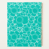 Abstract Floral Matrix (Teal) Fine Art Planer (Rückseite)