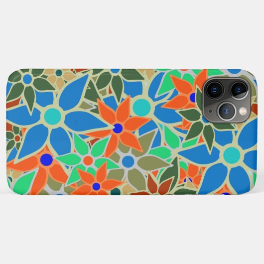 Abstract Floral Pattern Case-Mate iPhone Hülle (Rückseite (Horizontal))