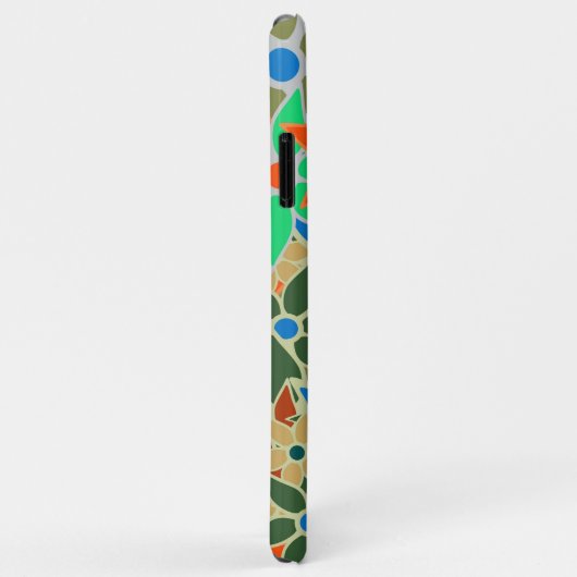 Abstract Floral Pattern Case-Mate iPhone Hülle (Hinten/Rechts)