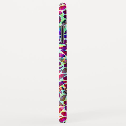 Abstract Floral Pattern Case-Mate iPhone Hülle (Hinten/Rechts)