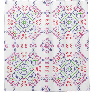 Abstract floral pattern designabstract, art, home  duschvorhang