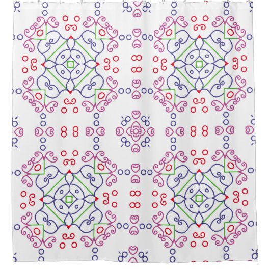 Abstract floral pattern designabstract, art, home  duschvorhang (Vorderseite)