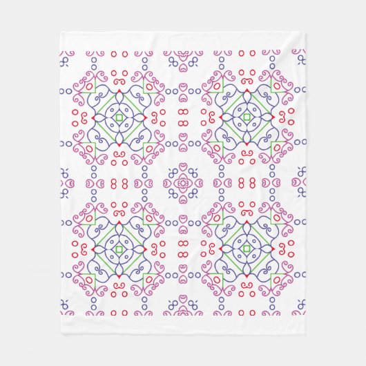 Abstract floral pattern designabstract, art, home fleecedecke (Vorderseite)