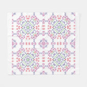 Abstract floral pattern designabstract, art, home fleecedecke (Vorderseite (Horizontal))