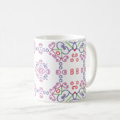 Abstract floral pattern designabstract, art, home  kaffeetasse (VorderseiteRechts)