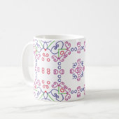 Abstract floral pattern designabstract, art, home  kaffeetasse (Vorderseite Links)