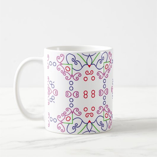 Abstract floral pattern designabstract, art, home  kaffeetasse (Links)