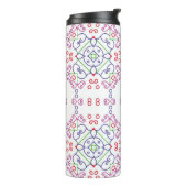 Abstract floral pattern designabstract, art, home thermosbecher (Nach links gedreht)