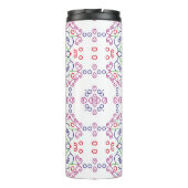 Abstract floral pattern designabstract, art, home thermosbecher (Rückseite)