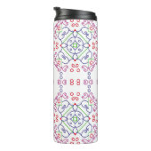 Abstract floral pattern designabstract, art, home thermosbecher (Nach rechts gedreht)