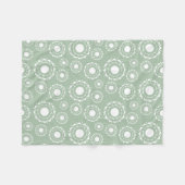 Abstract Floral Pattern Fleecedecke (Vorderseite (Horizontal))