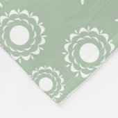 Abstract Floral Pattern Fleecedecke (Ecke)