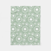 Abstract Floral Pattern Fleecedecke (Vorderseite)