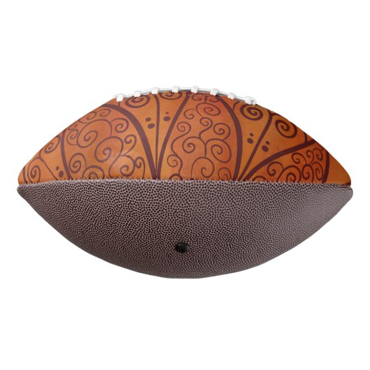 Abstract Floral Pattern Football (Gedreht 270)
