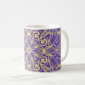 Abstract floral pattern. geometry, mandala design kaffeetasse (VorderseiteRechts)