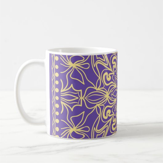 Abstract floral pattern. geometry, mandala design kaffeetasse (Links)