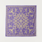 Abstract floral pattern. geometry, mandala design  wandteppich (Vorderseite)