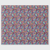 Abstract Floral pattern Geschenkpapier (Flach)
