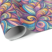 Abstract Floral pattern Geschenkpapier (Rolleneckpunkt)