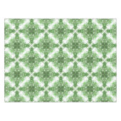 Abstract Floral Pattern In Black & Green On White Tischdecke (Vorderseite (Horizontal))