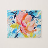 Abstract floral pattern painting  puzzle (Horizontal)