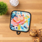 Abstract floral pattern painting  topflappen (Oben Unten)