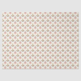 Abstract floral pattern with alternating designs seidenpapier