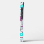 Abstract Floral Retro Swirls Case-Mate iPhone Hülle (Rückseite / Links)