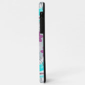 Abstract Floral Retro Swirls Case-Mate iPhone Hülle (Hinten/Links)