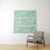 Abstract floral seamless pattern wandteppich (Beispiel (Horizontal))