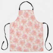 Abstract Floral Watercolor Pattern Peach and Pink Schürze (Vorderseite)