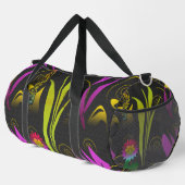 Abstract Floral with Spirals 1 Duffle Bag (Rechte Ecke)