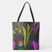 Abstract Floral with Spirals 1 Tasche (Vorderseite)