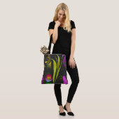 Abstract Floral with Spirals 1 Tasche (Am Model)