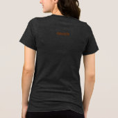 Abstract Floral with Spirals 1 Tri-Blend Shirt (Rückseite)