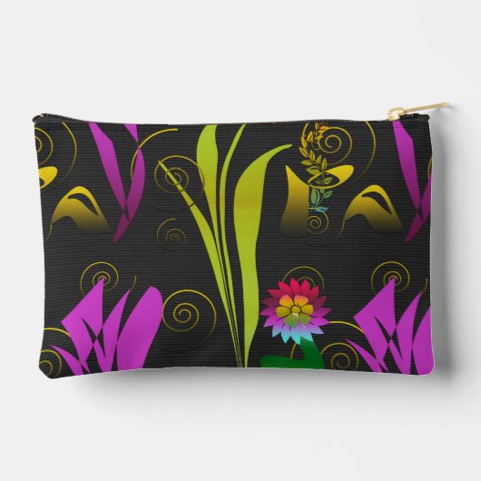 Abstract Floral with Spirals 1 Zubehörtasche (Rückseite)
