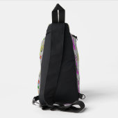Abstract Floral with Spirals 2 Crossbody Bag (Rückseite)