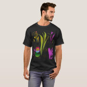 Abstract Floral with Spirals T-Shirt (Vorne ganz)