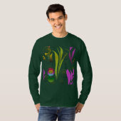 Abstract Floral with Spirals T-Shirt (Vorne ganz)