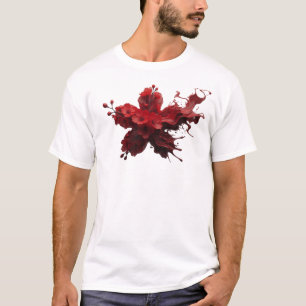 ABSTRACT FLOWER 35 Benutzerdefiniertes Hemd-Design T-Shirt