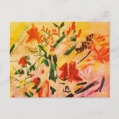 Abstract Flower Art Card Postkarte (Vorderseite)